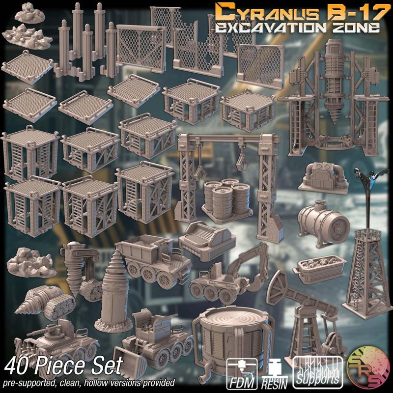 Lunar Drill Site Terrain Set