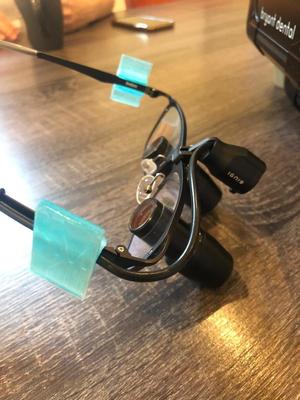 dental face shield mask magnifying glasses