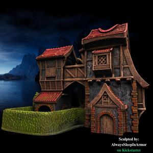 Middle-Age Fantasy Dice Tower [Personal]