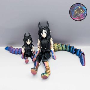 Flexi Mini and Tiny Syris Dragon Girl