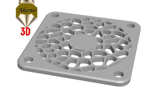 Fan Cover 40mm x 40mm x 2mm Voronoi effect
