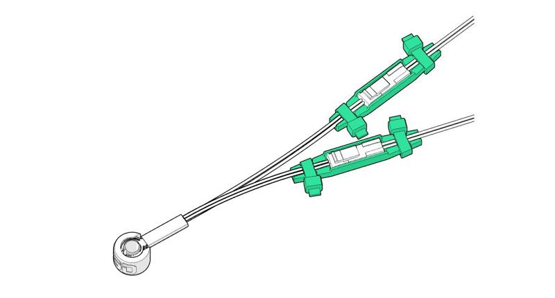 Connector clips for HeaterCore wiring