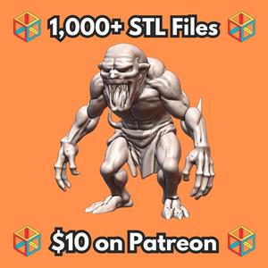 28mm DND Hideous Twisted Goblin Horror Fantasy Miniature MineeForm FDM 3D Print STL File