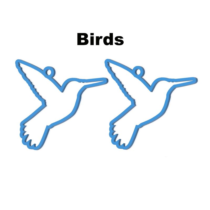 Bird Earrings - 3D Printable Jewelry 🐦✨