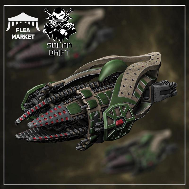 Birds of Prey Battleship (Flesh and Metal - Solar Drift)