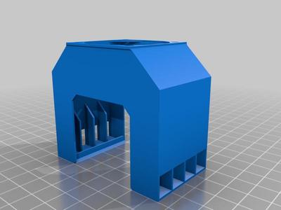 Prusa i3 MK3S Stepper Motor Cooler Shroud for use with heatsinks