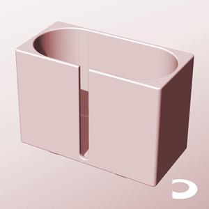 CX68-105-SB Slotted Modular Stacking Storage Boxes | Printable Objects - Infinite Containers | stl file for 3d printing