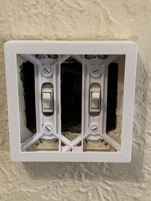 Philips Hue Dimmer switch-holder plate cover US (2 gang)