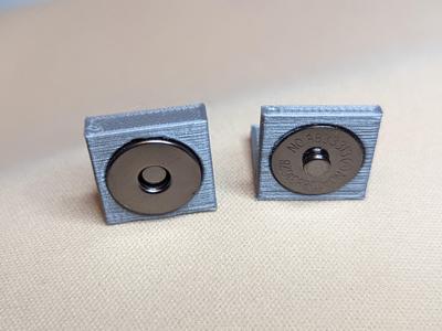 Snap Magnetic Button Brackets 90 degree