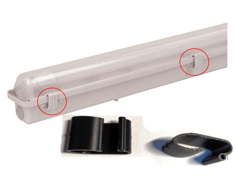 Tubular luminaire replacement clip