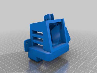 Ender 3V2 Satsana Duct with 40x40x10/20 Part Cooling Fan With Laser support