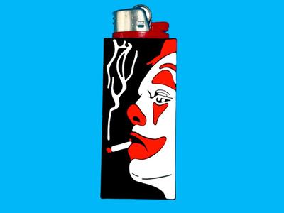 Sad Clown lighter case