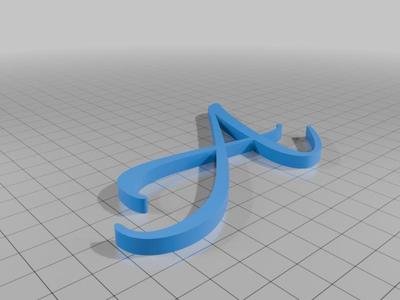 All Alphabet Letters Upper case A-Z Font Allura-Regular by Google Fonts (OFL License)