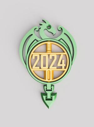 2024 KEYCHAIN - DRAGON NEW YEAR CHRISTMAS