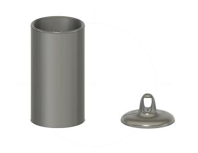 Cover with optional hook for broomstick  rod