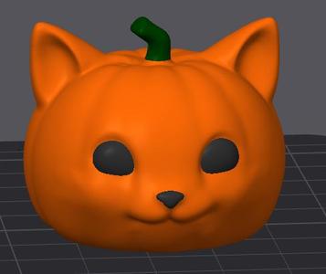 Smile Cat Pumpkin Key Ring