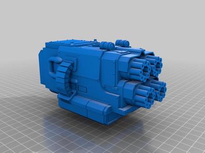 Twin vulcan mega bolter