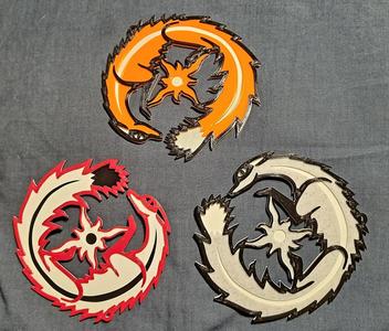 Solar Fox Medallion with Loop
