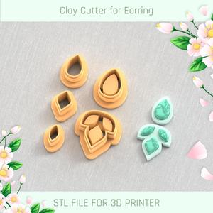 Earring with Precious Stones E POLYMER CLAY CUTTER