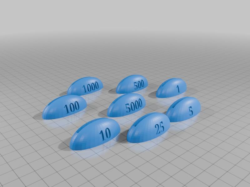 Casino/Poker Chip Stand with Values