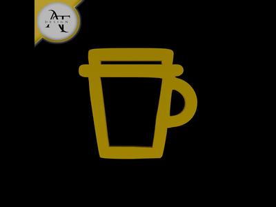 Simple Coffee Cup Symbol - 2D Art