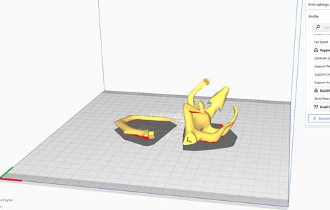 Monitor Hanging Dragon; Tail Separated