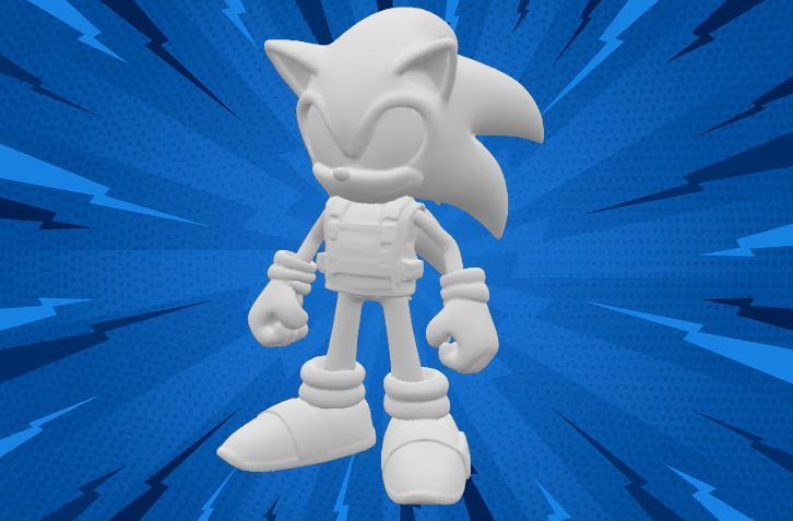 Sonic-Inspired Tactical Hero