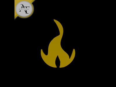 Simple Flame Symbol - 2D Art