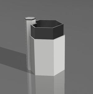 Hexagonal Plant Pot with reservoir