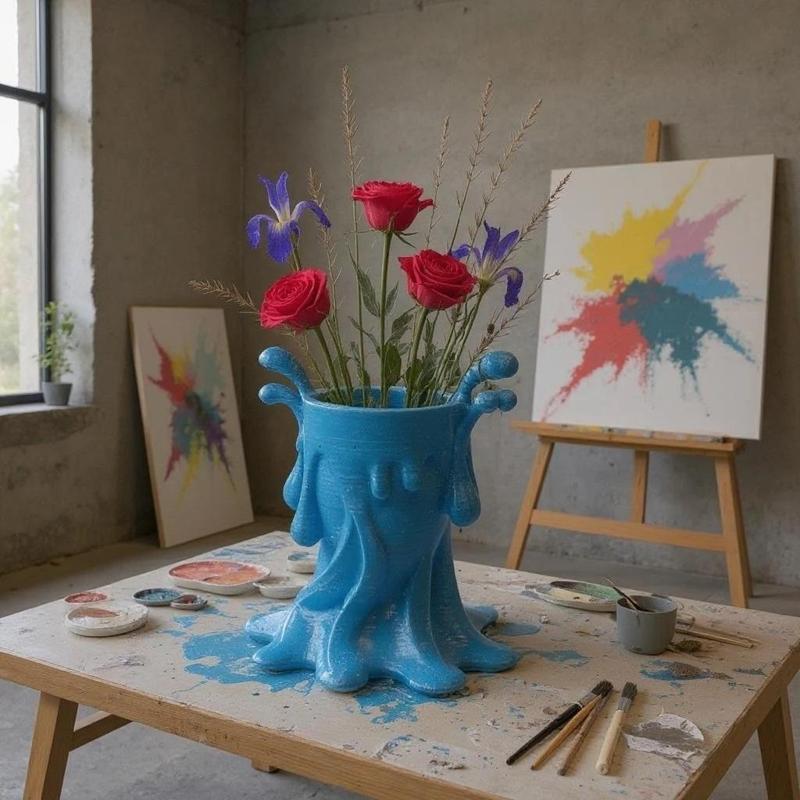 Blossom Planter – Playful Organic Pot for 3D Printing