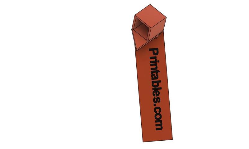 3D Printables logo box bookmark