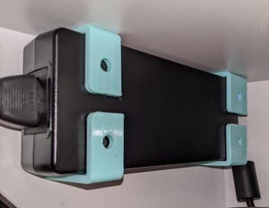Prusa MINI power adapter (Mean Well) holder with mounting holes (vertical/horizontal)