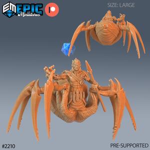 Dark Elf Spider Mage ‧ DnD Miniature ‧ Tabletop Miniatures ‧ Gaming Monster ‧ 3D Model ‧ RPG ‧ DnDminis ‧ STL FILE