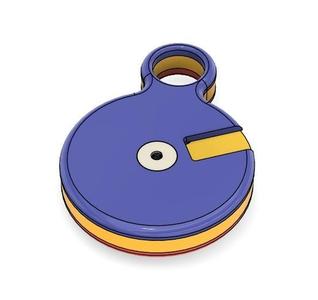 Battery Case for Hearing Aid Batteries (Tyoe 10 Yellow)