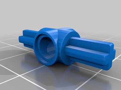 Lego Technic, Axle and Pin Connector Hub with 2 Axles 27940