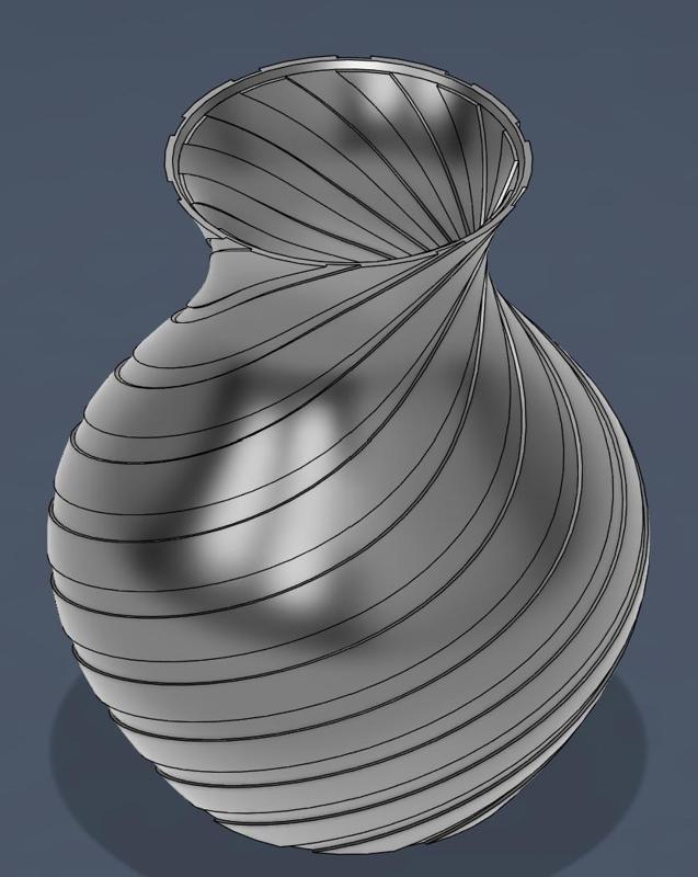 Vase - Spiral Groove