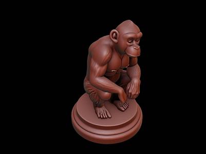 Chimpanzee Animal Figure Printable