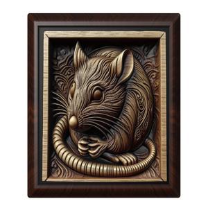 Rat animal wall art relief wall decor