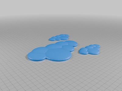 3d cloud wall art