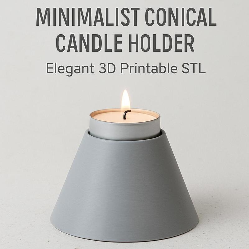 Modern Minimalistic Conical Candle Holder Wedding Table Gift