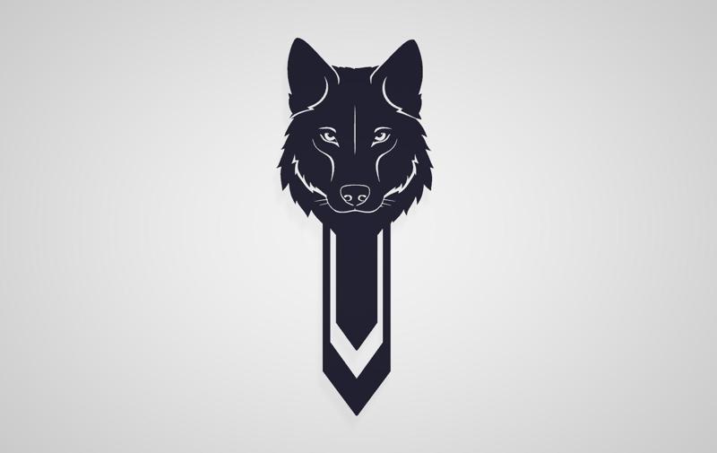 WOLF / DOG / ANIMAL / PET / HOME / BOOKMARK / BOOKMARK / SIGN / BOOKMARK / GIFT / BOOK / BOOK / SCHOOL / STUDENTS / TEACHER / OFFICE / WITHOUT SUPPORTS