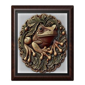 Frog animal wall art relief wall decor