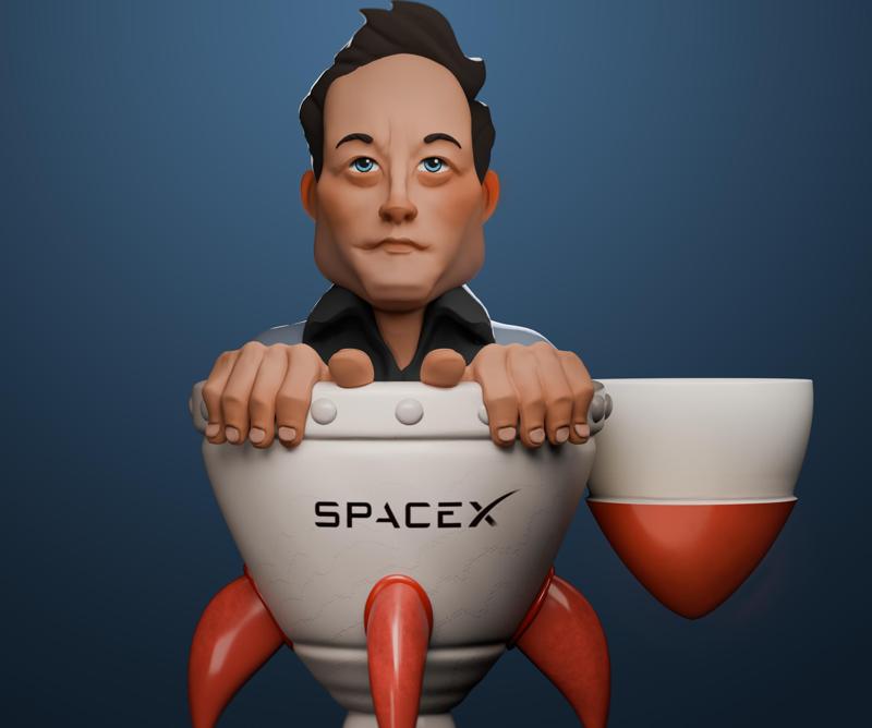 Elon Musk Funny Figurine