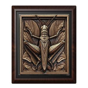 Grasshopper animal wall art relief wall decor