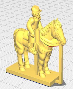 Italeri Civil War Cavalry 1/72 Mounted Flag Holder