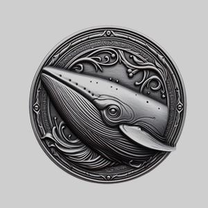 Whale Animal Head Whale Animal Medallion for CNC Router Laser & 3D Printer