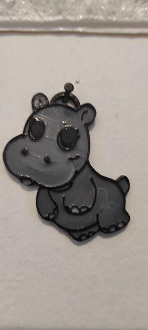 Hippo keychain