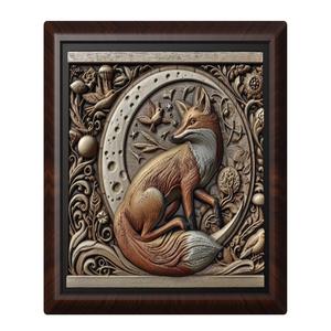 Fox animal wall art relief wall decor