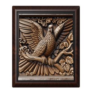 Pigeon animal wall art relief wall decor