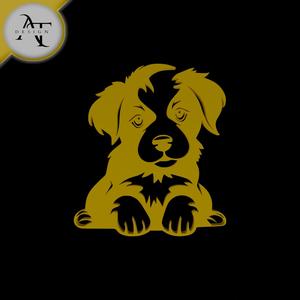 Puppy - Dog - Silhouette - 2D Wall Art Decor